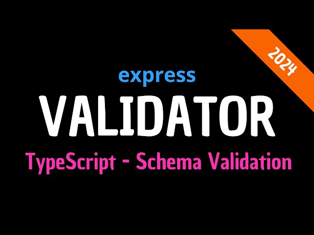 Tutorial Node.js + TypeScript: Express Validator - Chain vs Schema Validation