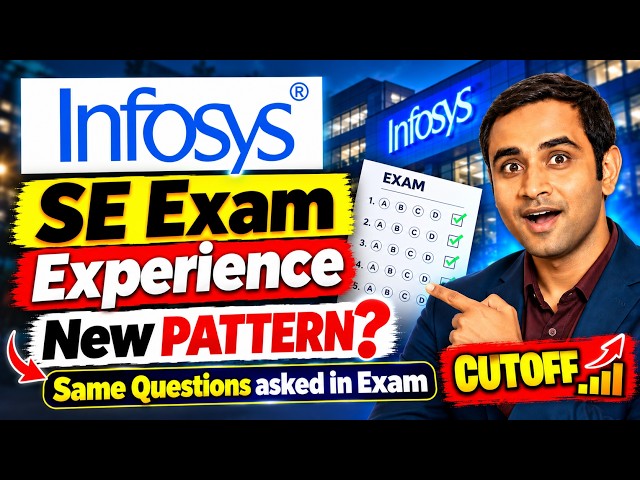 Infosys SE Exam Experience 05/10/2026 | Exam cutoff | New Pattern