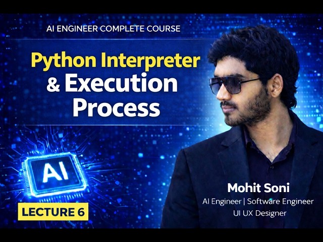 What is Python Interpreter? | Execution Process Explained | Lecture 6 | Mohit Soni