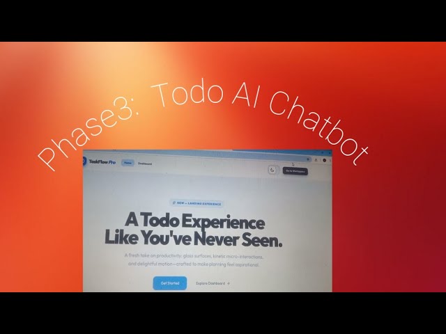🚀 Phase 3 Todo App Frontend Development | Next.js + Tailwind + React