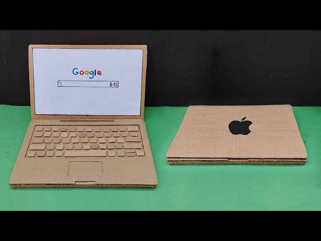 How to make a laptop with cardboard | Cardboard laptop | DIY laptop model