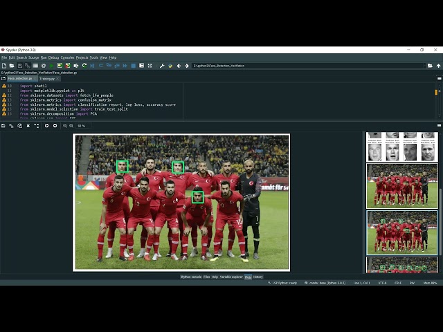 Face Detection Verification in Python Projects