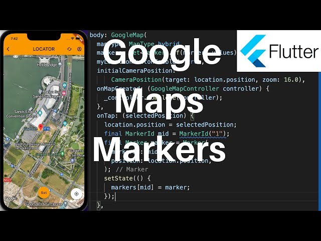 Flutter Tutorial: How to add markers to Google Maps in your mobile app.