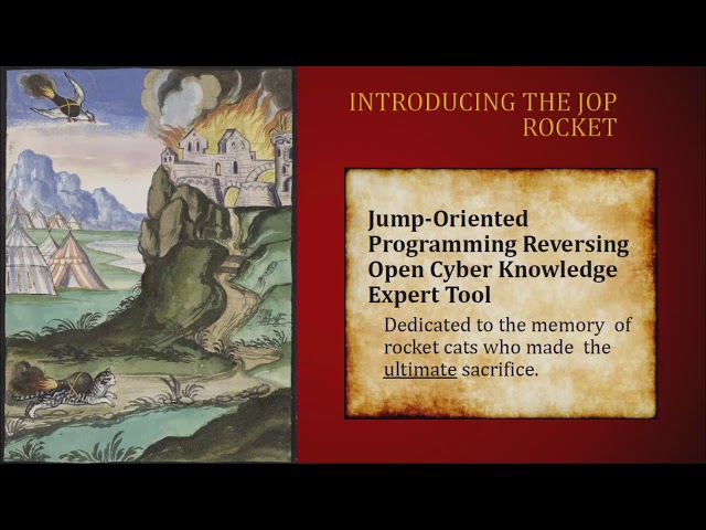 Dr Bramwell Brizendine - JOP ROCKET A Wicked Tool for JOP Gadget Discovery - DEF CON 27 Conference