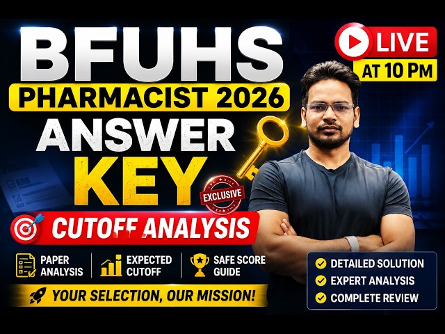 BFUHS Pharmacy Officer answer key 2026 I BFUHS Pharmacist 2026 cutoff? 😱 Complete Paper Analysis