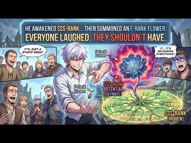 He Awakened SSS-Rank... Then Summoned an F-Rank FLOWER. Everyone Laughed. They Shouldn't Have.