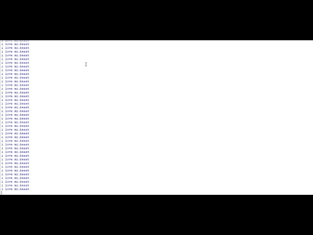 printing "i love mr.beast" infinite times for 1 hour in python