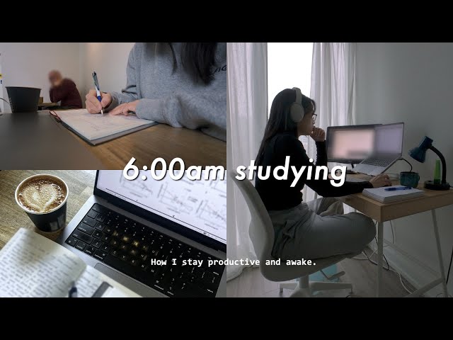 6AM Productive Mornings ☀️🍵 | early studying and research, morning routine, days in my life