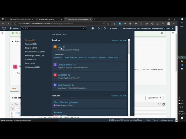 Activity 1: AWS Lambda