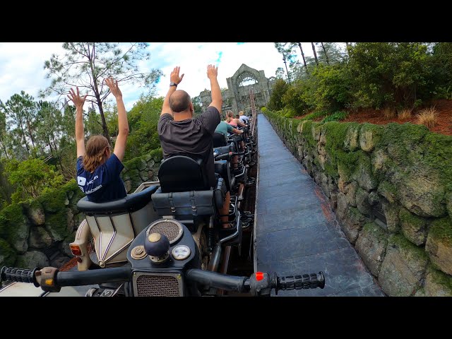 Hagrid's Magical Creatures Motorbike Adventure POV 4K60fps Back Row Islands of Adventure Orlando, FL