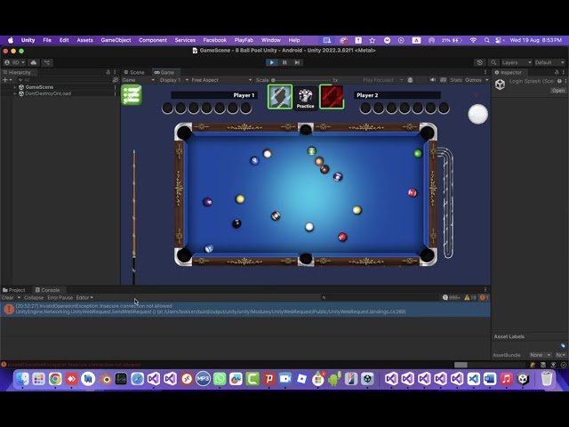 8 pool ball unity source code