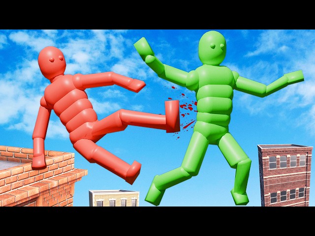 Dynamic AI Fight Each Other in Realistic Compilations! #5 (with Active Ragdoll Physics)