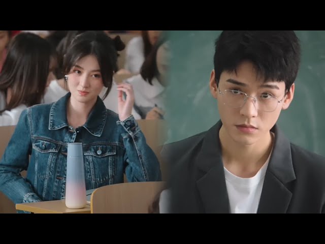 handsome teacher acts serious in class, yet secretly flirts with student via text messages.