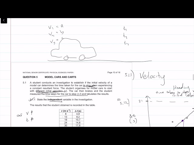 2019 Final|Matric IEB Physics Paper 1 Exam |Question 5| Work,Energy,Power