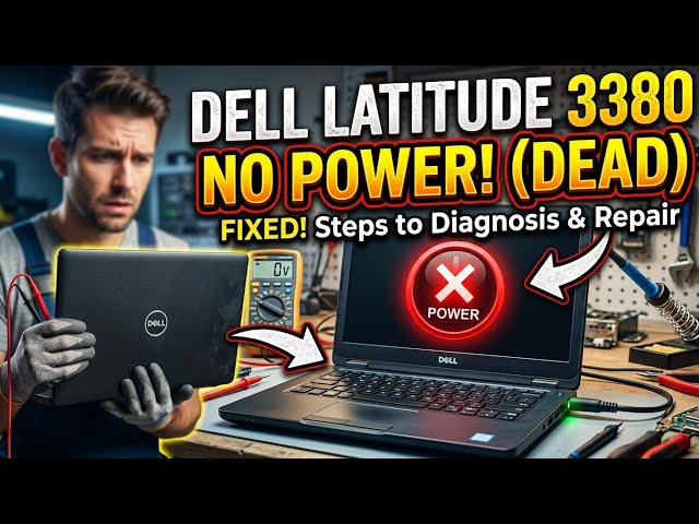 Dell Latitude 3380 No Power On Laptop | Dead Motherboard Repair | Shorting Problem Fix #viral 