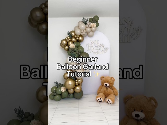 Beginner Balloon Garland Tutorial | Easy DIY Balloon Arch for Parties & Events ✨