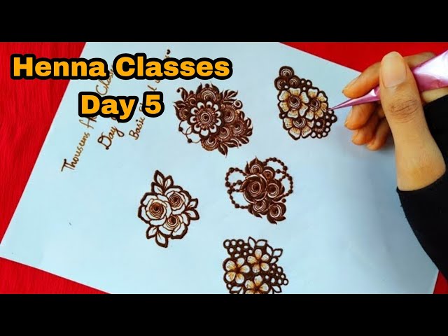 Henna Class day 5  || mehndi Classes by Thouseen | Learn Henna Designs with Thouseen