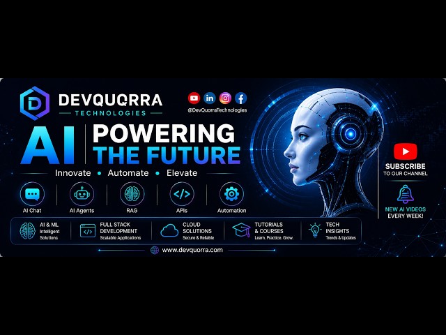 AI Powering the Future 🚀 | DevQuorra Technologies – AI, Agents, RAG & Automation