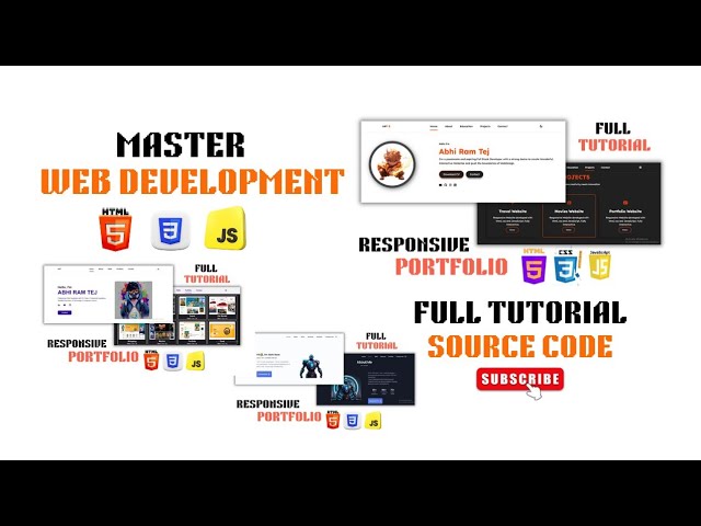 Master Frontend Web Development With 3 Real World Portfolios Using Html CSS and JavaScript