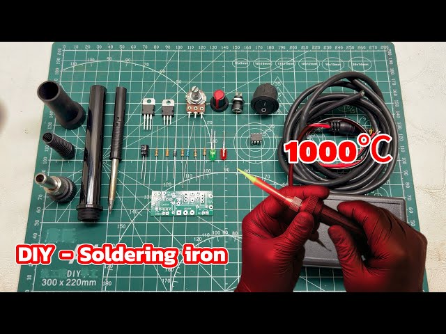 DIY Soldering Iron – Fast Heating and Powered by 19V Laptop Charger or Drill Batter!