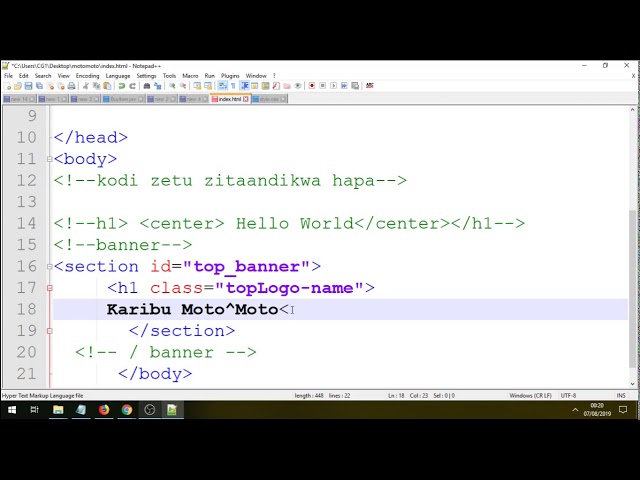 HTML5 & CSS Website in Swahili | East Africa |Jenga tavuti | Jifunze website hatuwa kwa hatuwa