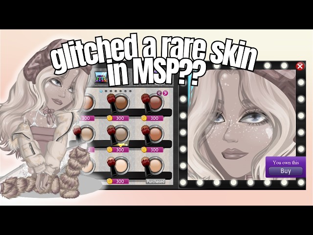 i glitched a RARE skin in MSP..