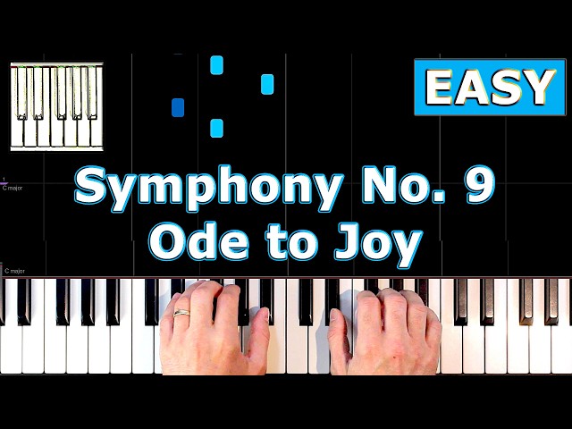 Beethoven - Ode To Joy - Symphony No 9 - Piano Tutorial EASY