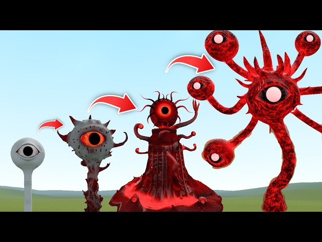 EVOLUTION OF NEW NIGHTMARE WATER EYE TOWER MONSTER in Garry's Mod!