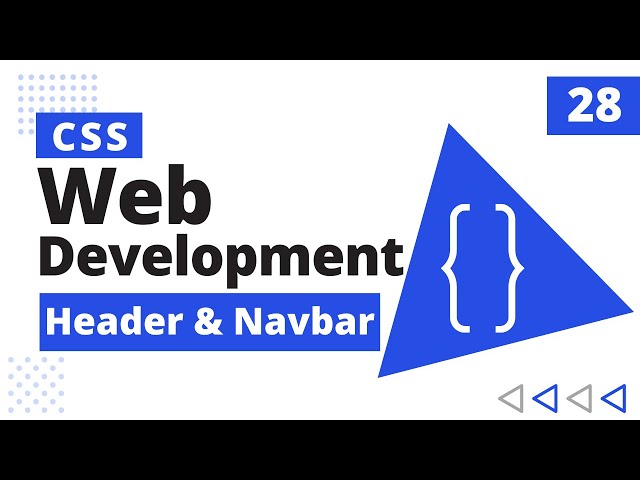 28. CSS Header & Navbar | CSS Bangla Tutorial / CSS3 Bangla Tutorial | Complete Web Development