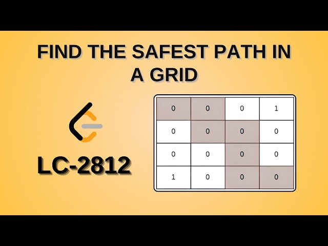 Find the Safest Path in a Grid | Leetcode 2812 | Java | Hindi