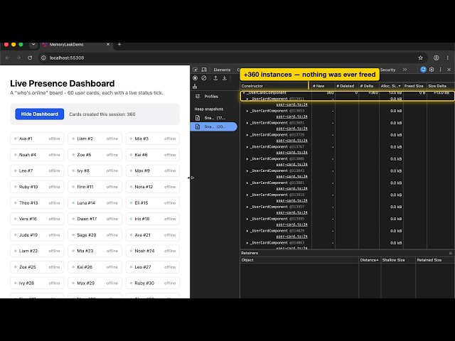 Angular Memory Leak: Find & Fix It With Chrome DevTools (Full Guide)