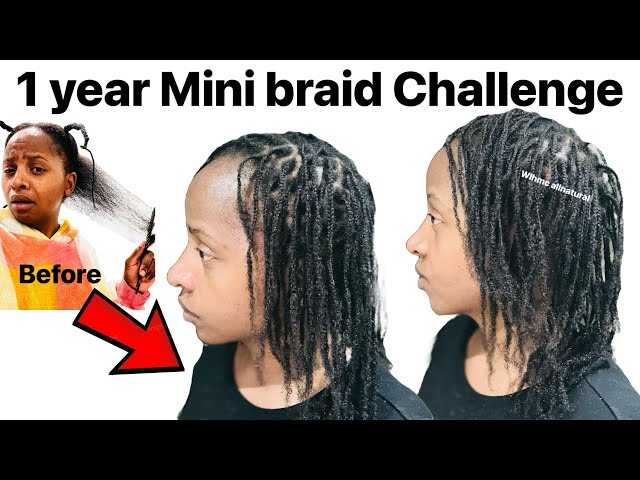I’m keeping my Mini braids for One year. How lm growing my hair this year. 