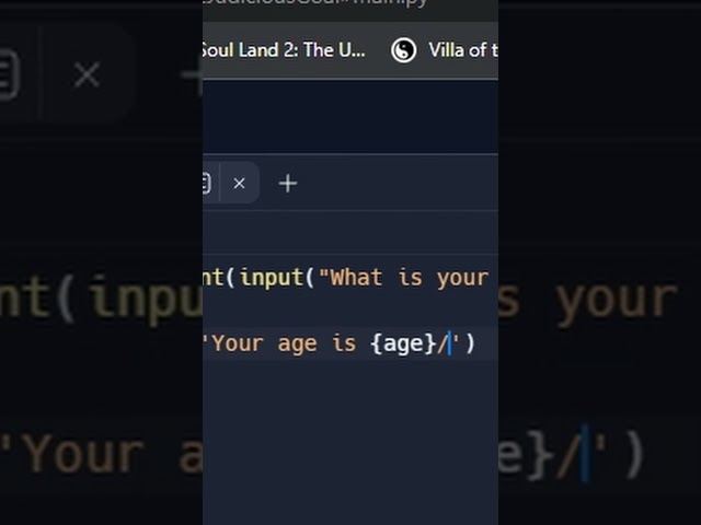 Short  - How to do Input in python as int