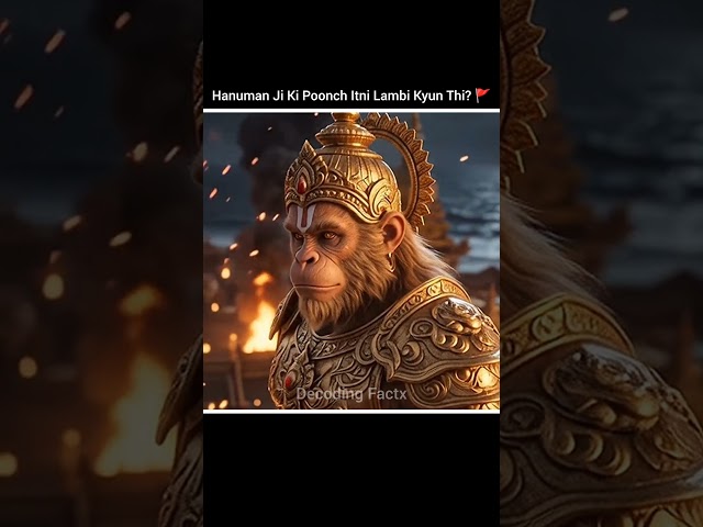 Hanuman Ji Ki Poonch Itni Lambi Kyun Thi? 🚩🔥 | Pauranik Rahasya