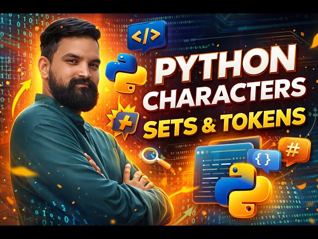 🔥 Python Character Set & Tokens | Python Basics for Beginners (Hindi/English)
