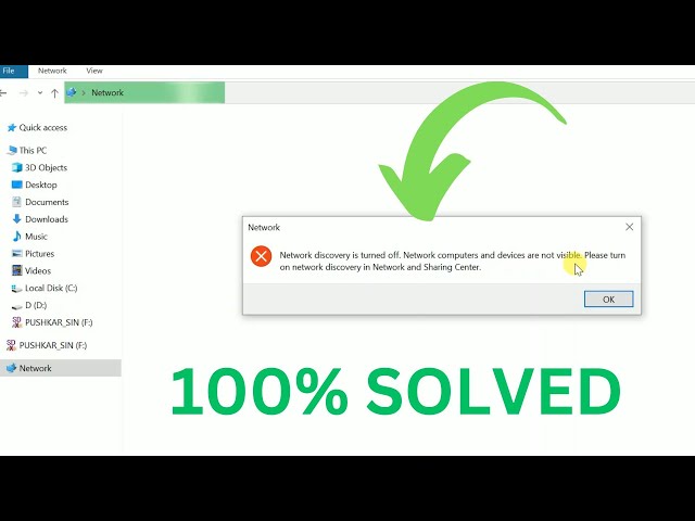 Windows 10/11 - Network discovery is turned off. Network computers and devices are not visible.