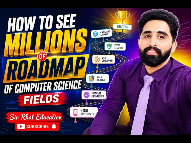 Roadmap of Computer Science Fields| Millions of Fields| Important For Future| Study With Sir Rahat
