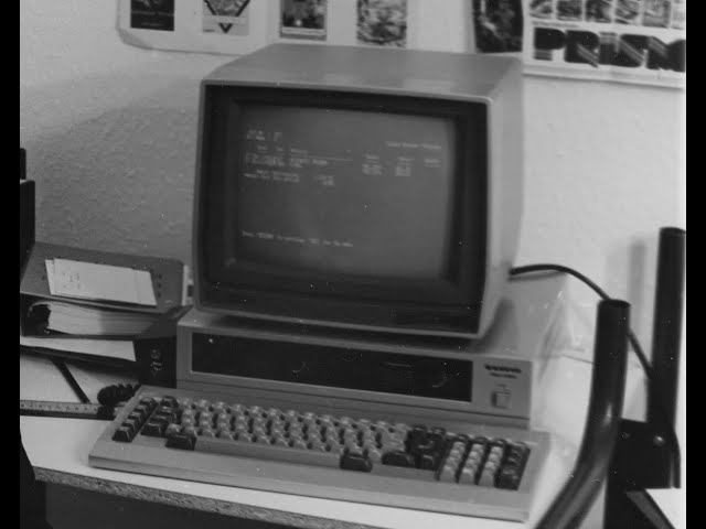 Sanyo MBC-555 the first Gilsoft DOS machine for #DOSCEMBER