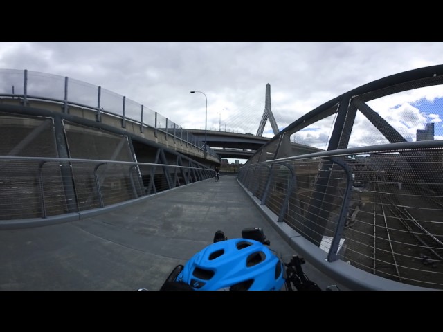 Boston; Triking along the Miller River's Basin and Paul Revere Park in 360