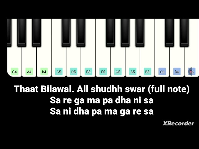 Thaat Bilawal. #pianotutorial #harmoniumtutorial  #musictutorial 