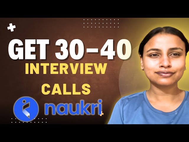 Get 3-4 interview calls DAILY from naukri | for Freshers and experienced