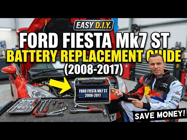 Ford Fiesta Mk7 ST Battery Replacement Guide 2009 2010 2011 2012 2013 2014 2015 2016 2017