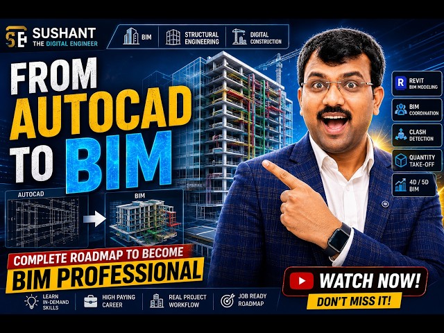 From AutoCAD to BIM Professional 🚀 | Complete BIM Career Roadmap for Civil Engineers | Revit + BIM