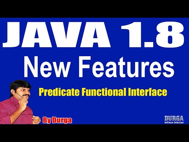 Java 1.8 New Features :  Predicate Functional Interface by Durga sir