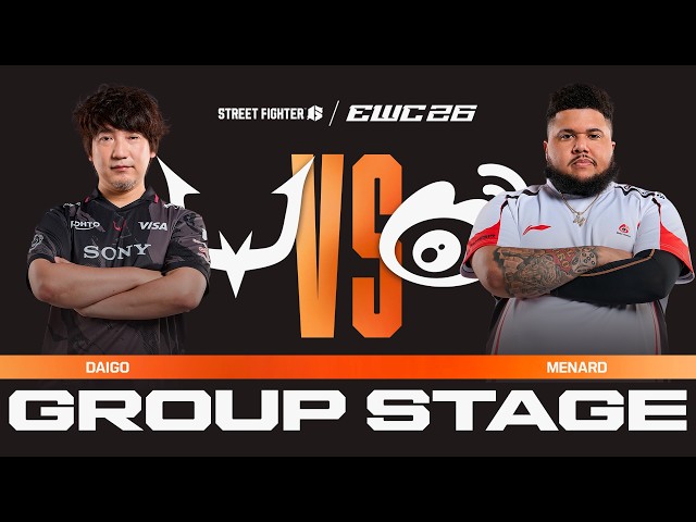 Daigo vs MenaRD | Street Fighter 6 at EWC 26 | Group Stage - VOD