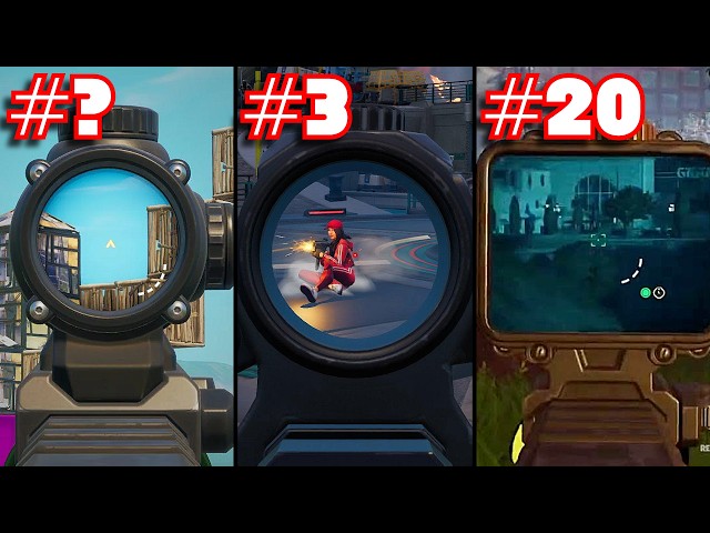 Ranking EVERY SCOPE In FORTNITE HISTORY From WORST To BEST