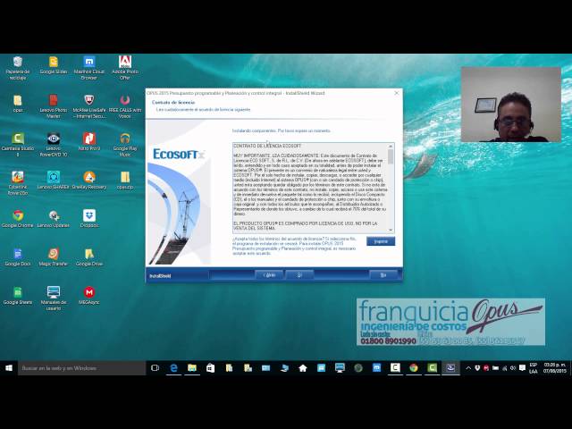 Instalar OPUS 2015 y OPUS 16 en Windows 10 Autor Arq. Everardo López