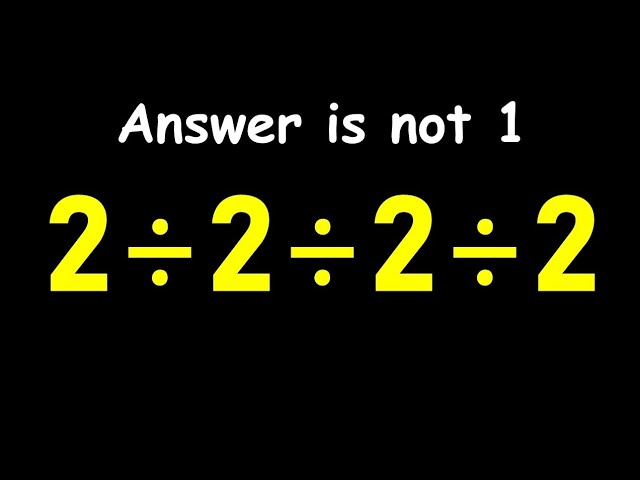 Can You Solve This Simple Math Problem?