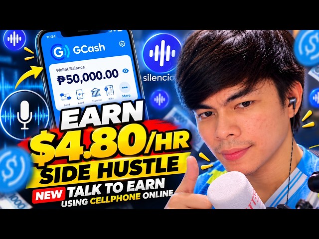 Earn $4.80 per hour - NEW Side Hustle Talk to Earn Using Cellphone Online