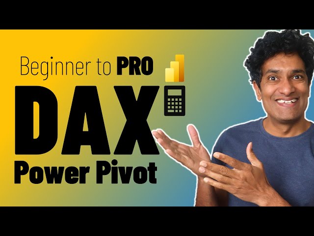 Learn Power Pivot & DAX for Power BI with 20 Beginner to PRO Examples (Sample file included)